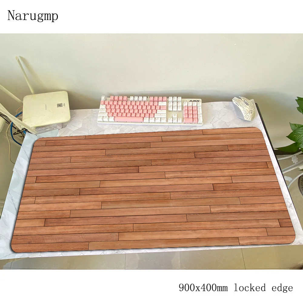 Wooden Floor mouse pad gamer 90x40cm gaming mousepad best notbook desk mat Adorable padmouse games pc gamer mats gamepad