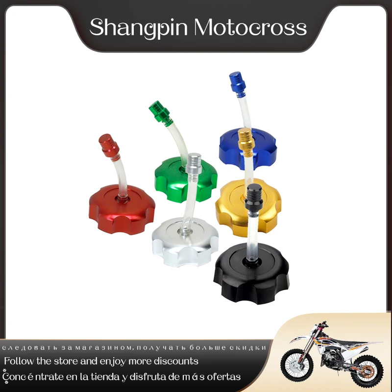 

Multiple Colors Motorcross Dirt bike Black Red Blue Gold Silver Green CNC Alloy Fuel Tank Cap Fits CRF 250 450 XR250 250R Series