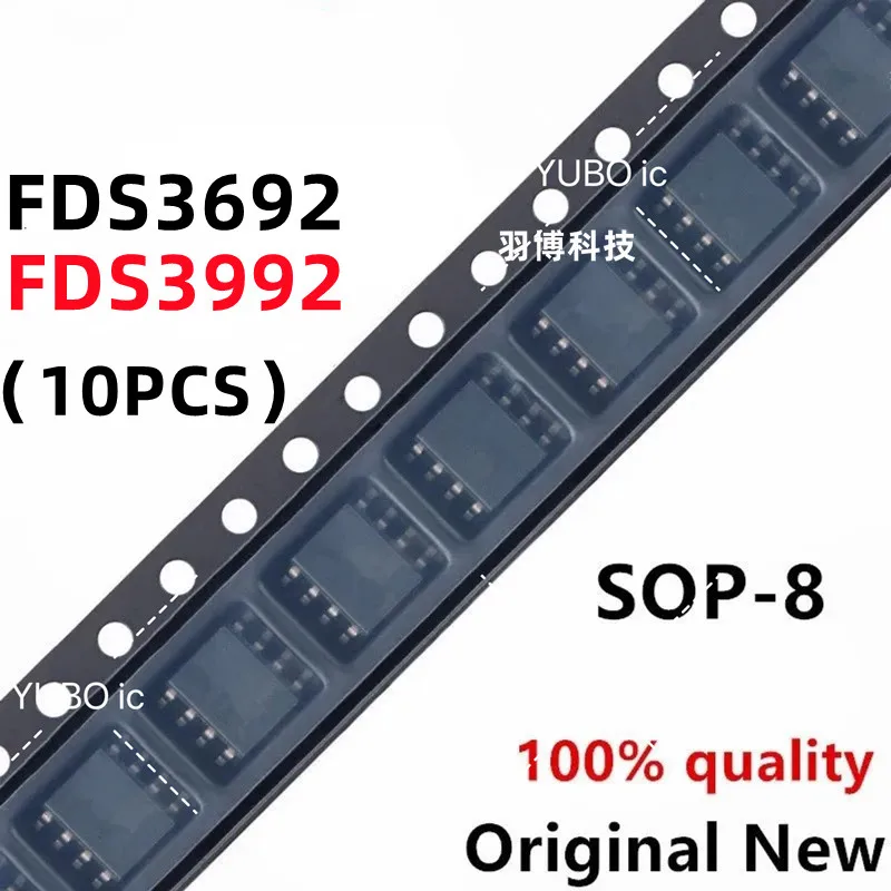 (10 peças) 100% Novo Chipset FDS3692 FDS3992 FDS3692-NL FDS3992-NL sop-8