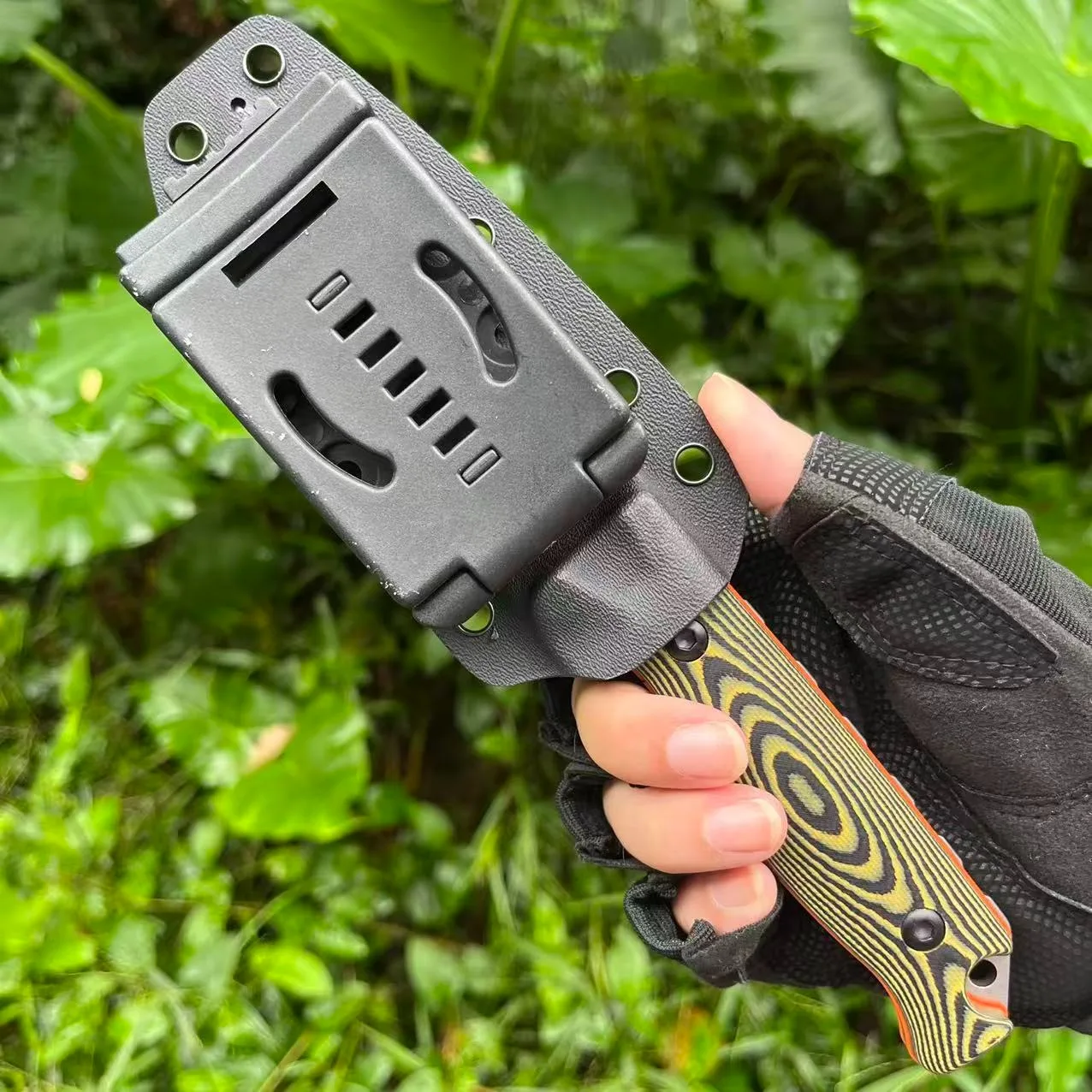 أدوات تكتيكية لصيد الغابة القتالية سكين مستقيم لمغامرة البرية مع غمد EDC سكاكين صيد للتخييم في الهواء الطلق