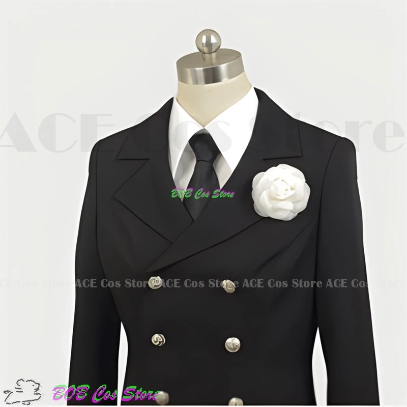 Anime Black Butler Ciel Phantomhive Lächeln Cosplay Kostüm Mann Top Shorts Beerdigung Trauer Outfit Perücke Halloween Gothic Stil Anzug