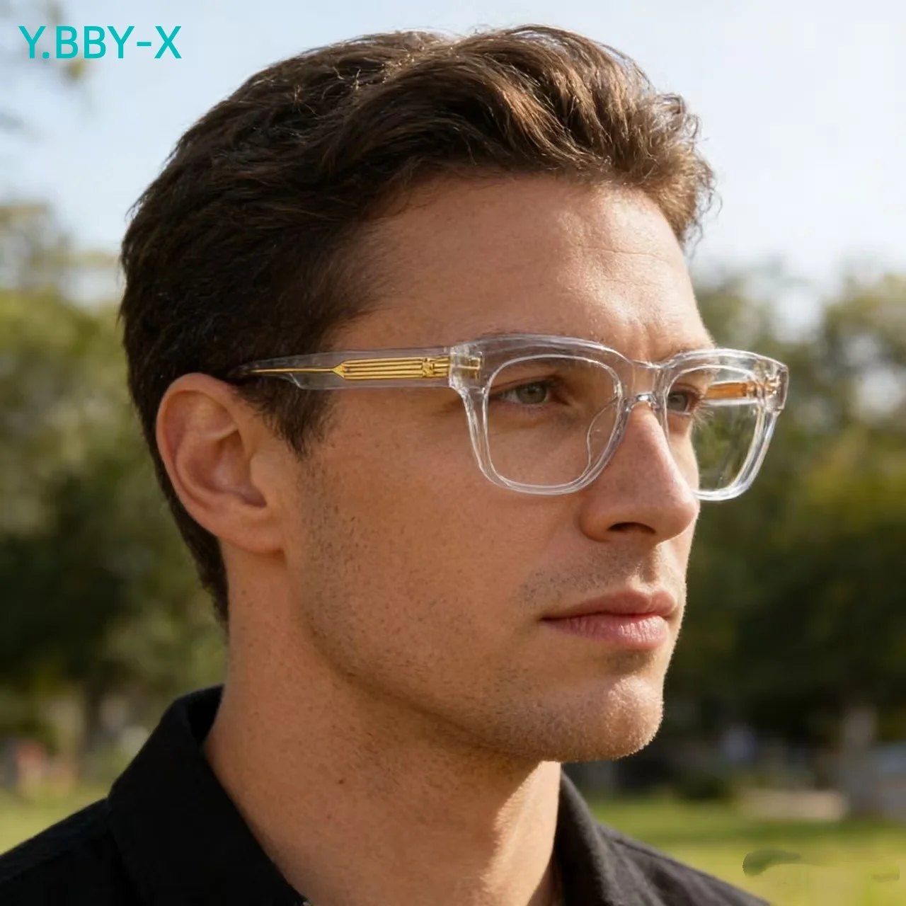 

Y.BBY-X Acetate Retro Reading Glasses High Quality Glasses Frame Prescription Optical Eyewear