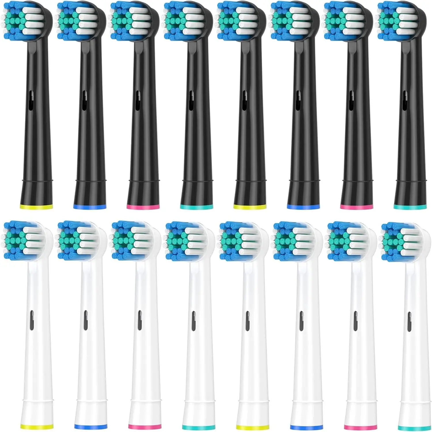 Professional Electric Toothbrush Heads for Oral-B 7000/Pro 1000/9600/ 500/3000/8000 Replacements Brush Heads Refill Black/White