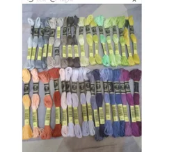 35 NEW DM*C Colors Cotton Floss Cross stitch Embroidery Thread 6 Strands Double Mercerized Singed Egyptian Long Fiber