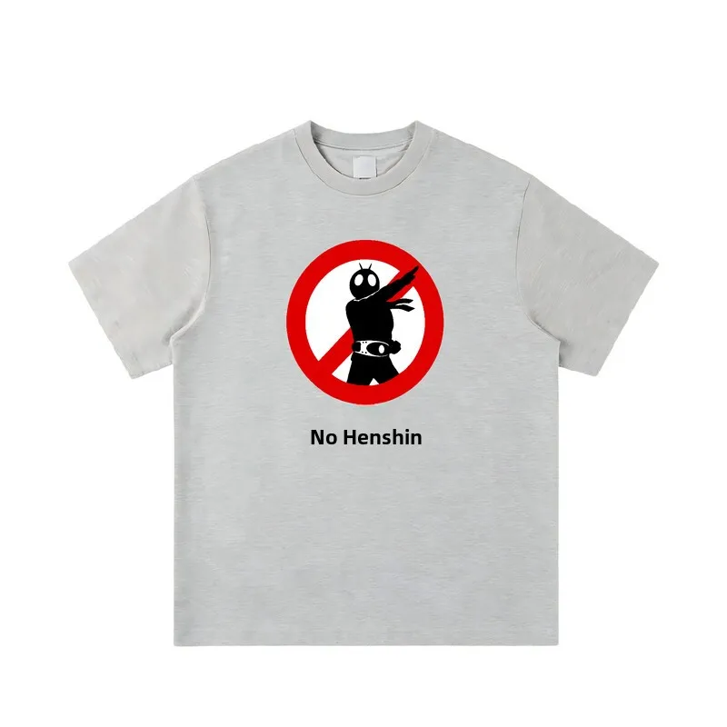 Unisex Loose Fit Breathable Cotton Short Sleeve T-Shirt Japanese Style Funny Transformation Personalized Print Versatile Casu...