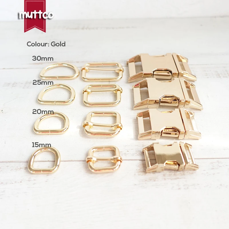 1set (metal buckle+adjust buckle+D ring) diy dog collar accessory 4 colors ,We provide laser engraving customize Logo