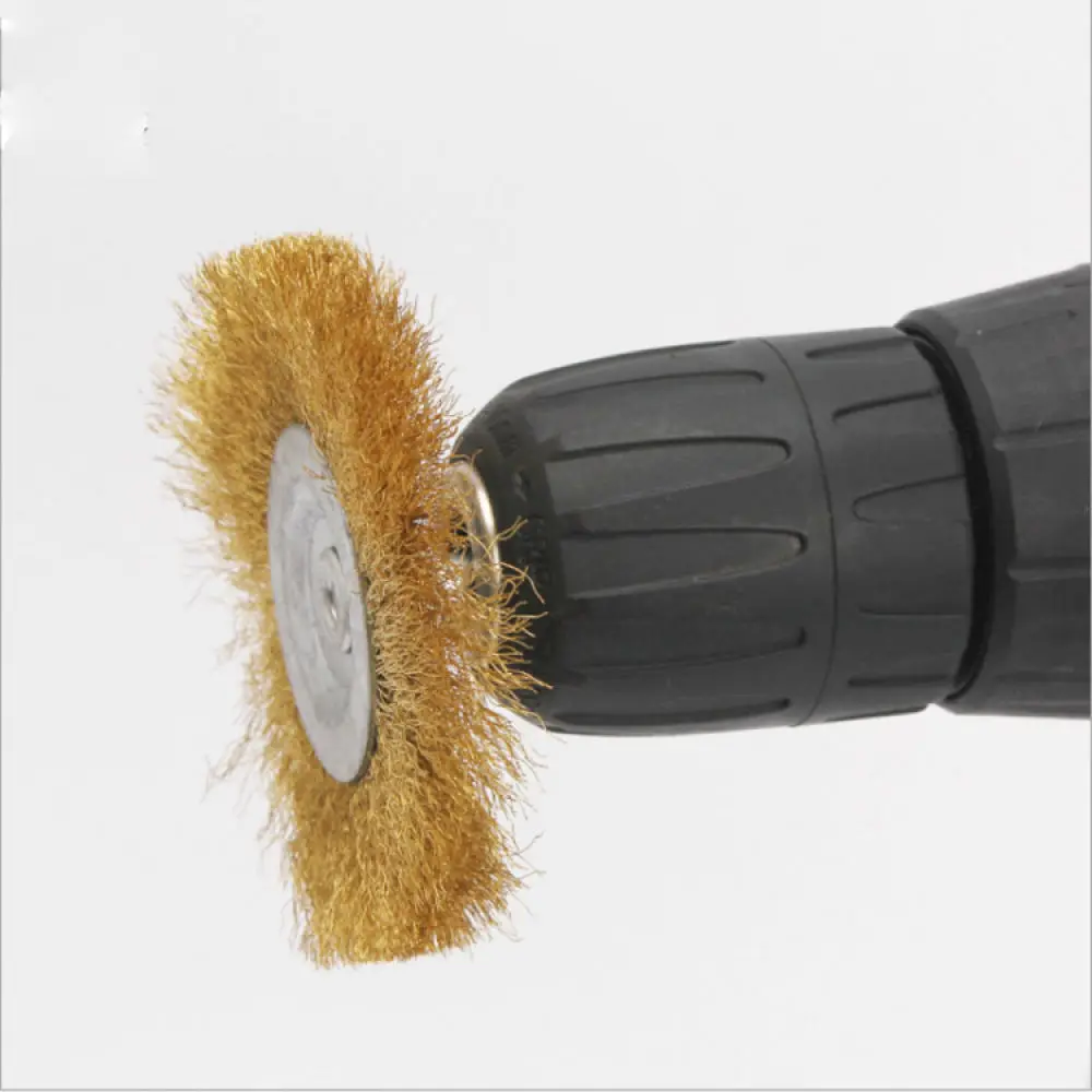 Metal Polishing Wire Brush Set For Rotary Drill Tool Accessories Rust Removal Cleaning Deburring Grinding Wheels