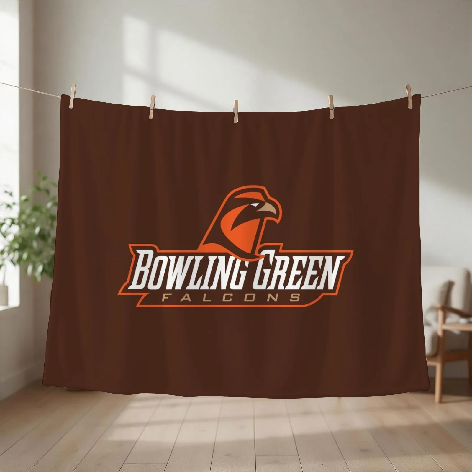Bowling Green State University Throw Blanket couch cozy soft plush fuzzy picnic outdoor blanket