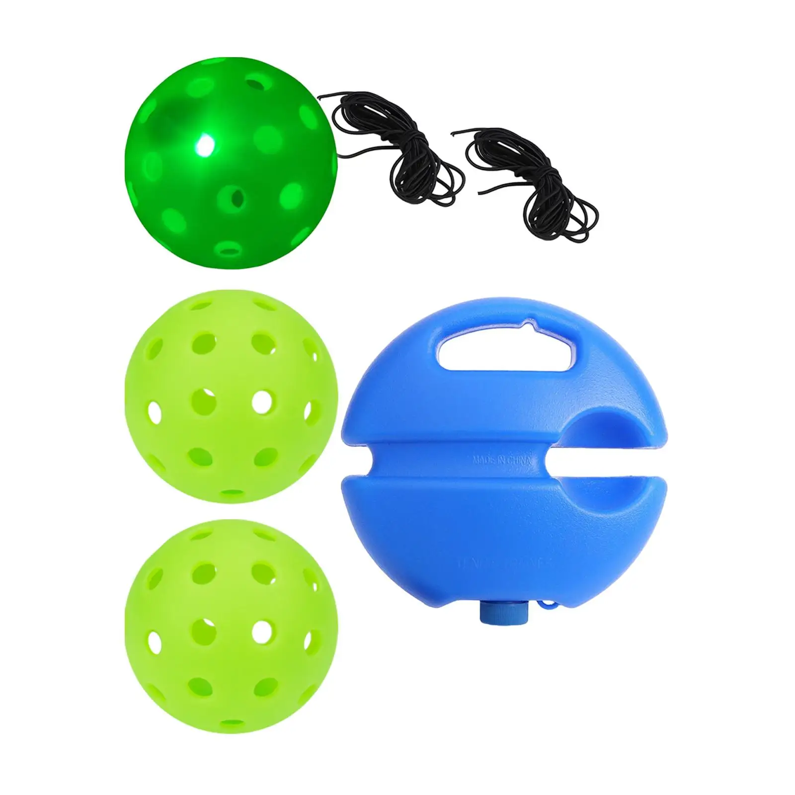 Pickleball Trainer Exercise Professional Beginner Adult Kids LED Pickleball Ball with Rope Portable Enhances Skills Self Study