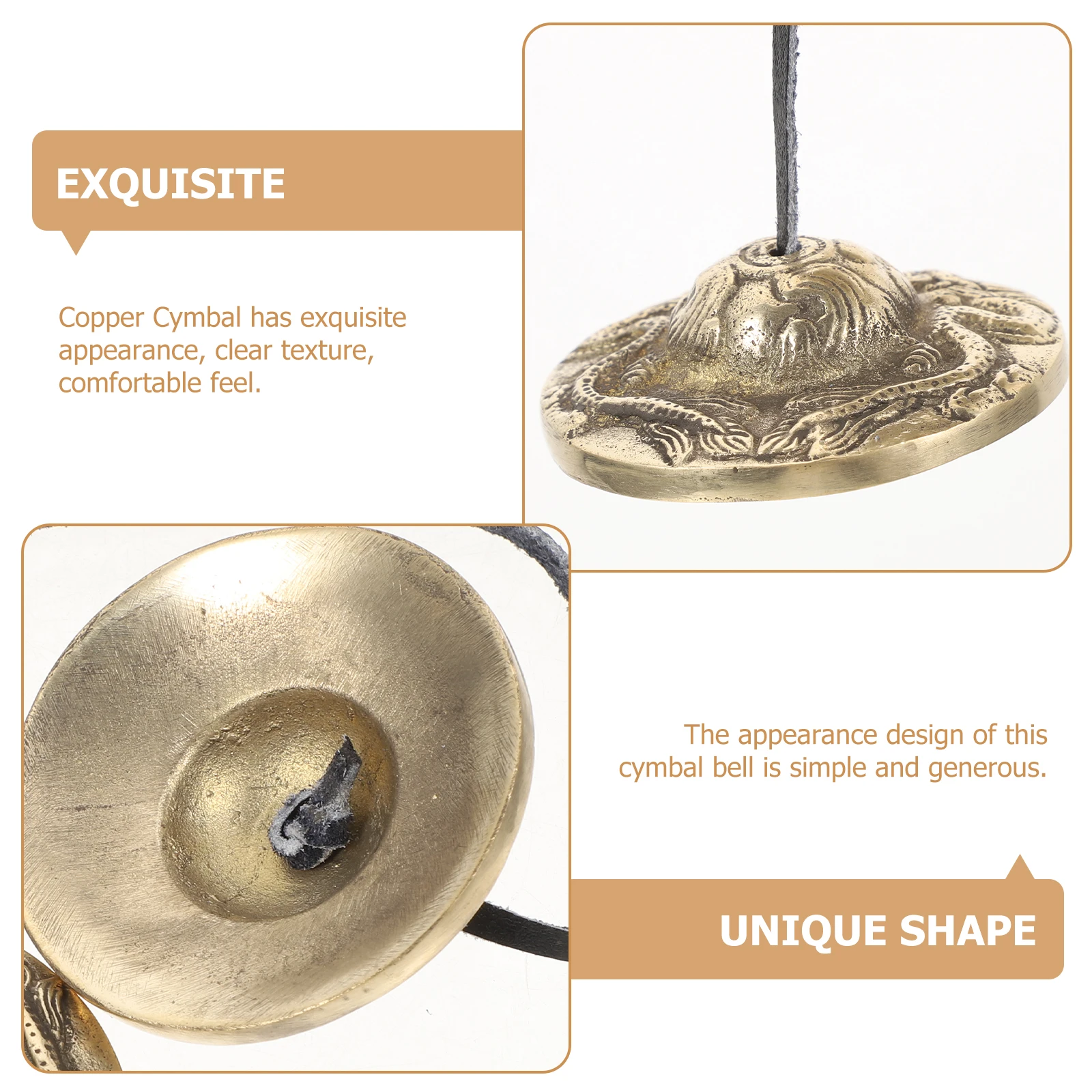 

Copper Cymbal Bell Vintage Handmade Meditation Yoga Bell Religious Ceremony Percussion Instrument Tibetan Sound Chime