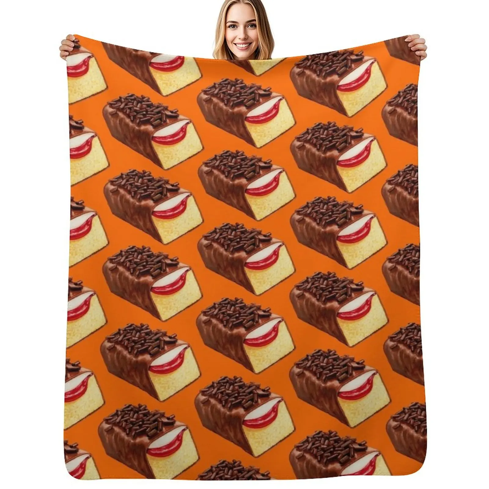 

Gansito - Orange Throw Blanket Comforter cosplay anime Decoratives Multi-Purpose Blankets