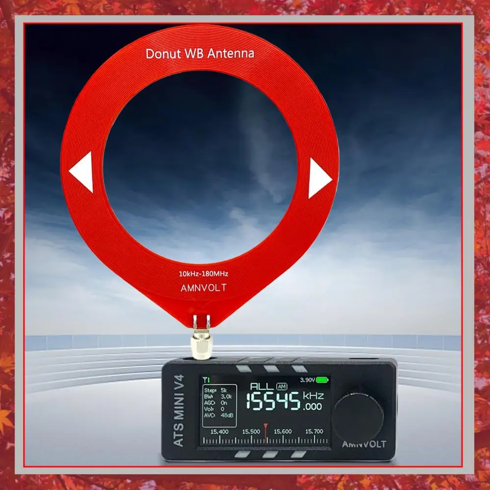 

0.5-108mhz SI4732 All Band Radio Receiver LSB USB AM FM Radio 1.9inch IPS Screen ESP-32-S3 Pocket Mini Radio HF SW MW VHF Radio