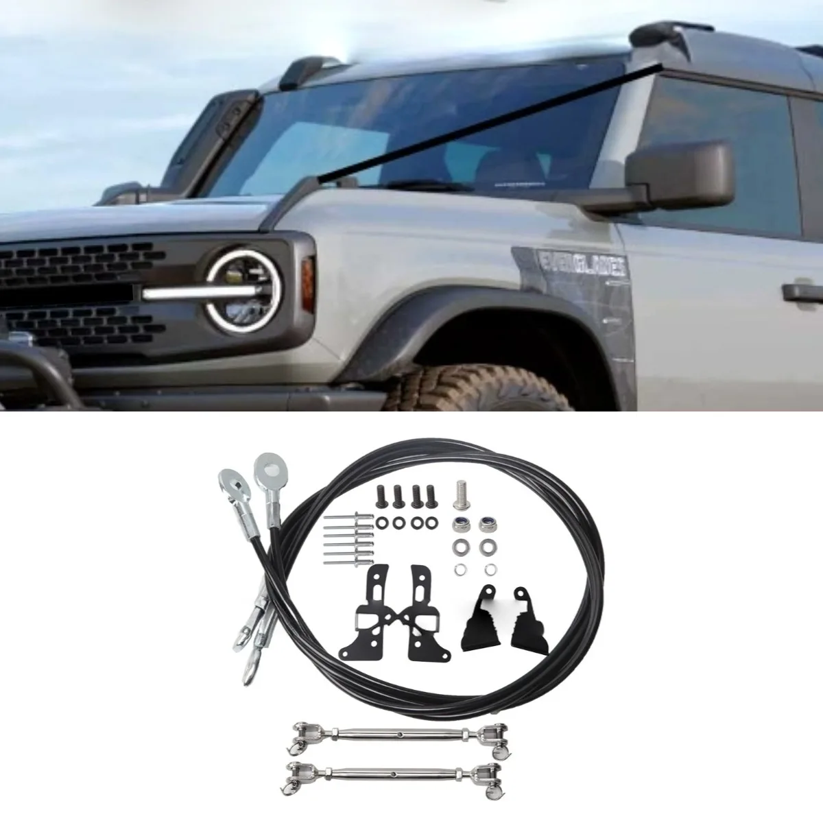 

Сепаратор передней ветки, линия сегментации ветвей, устройство для выключения для Ford Bronco 2021+, комплект кузова, автомобильные аксессуары