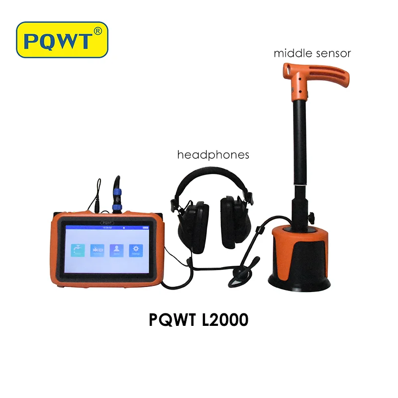 PQWT L7000 pipe lines leakage finder underground water pipe leak detection device leakage detector