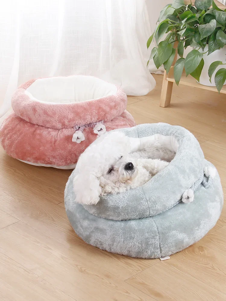 

Cat nest winter warm kennel bed pet products deep sleep nest all seasons universal teddy than bear milk cat sleep nest