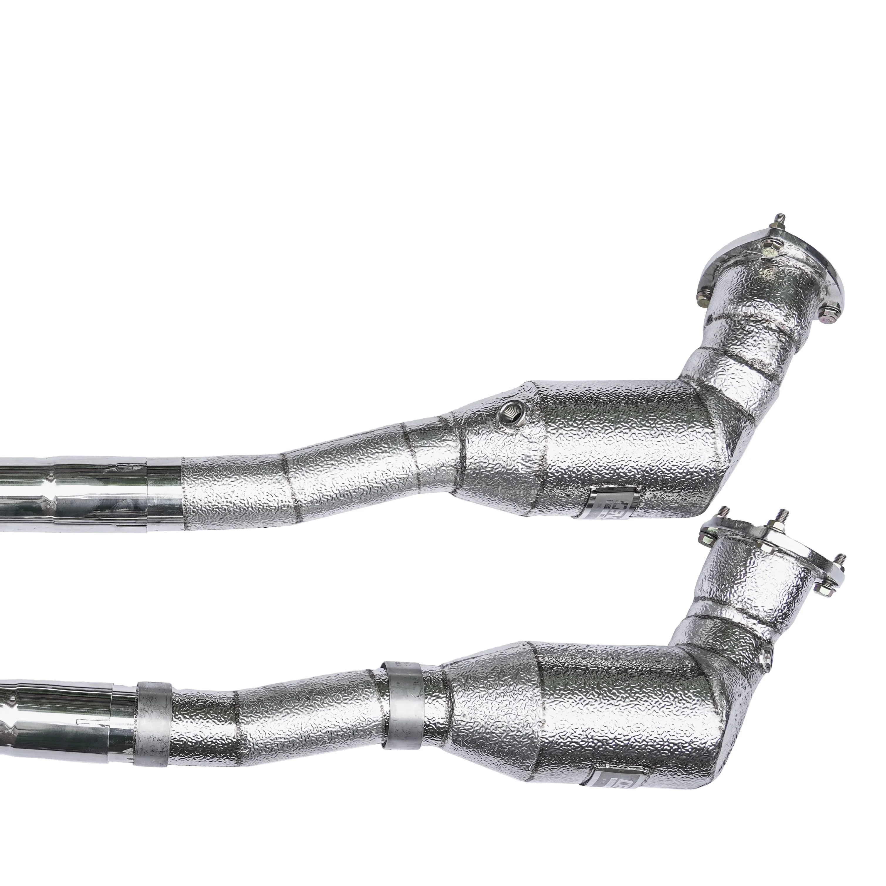 Popular Universal Car dowmpipe big block headers exhaust brake valve for Maserati GranTurismo S  4.7