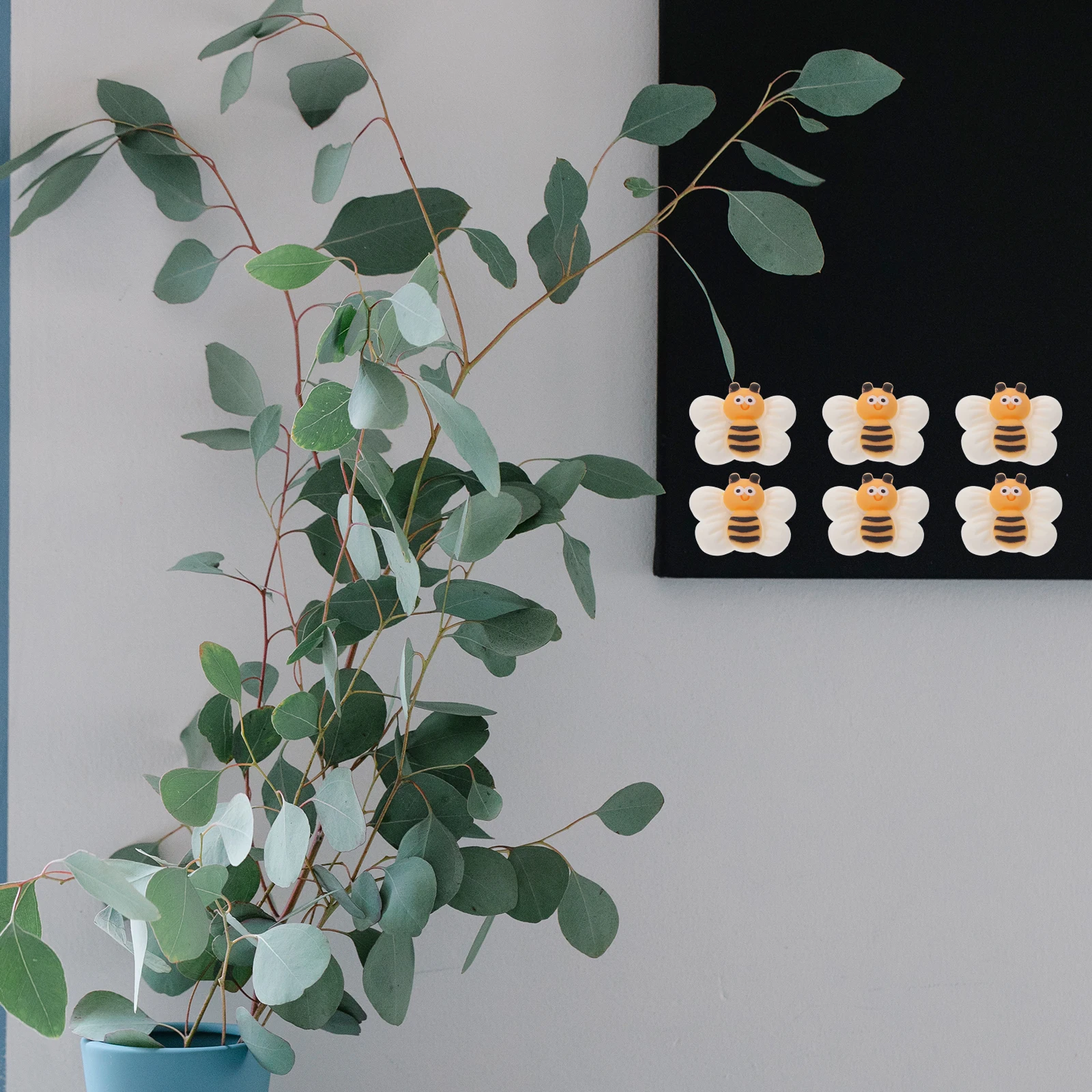 

10 Pcs Bee Fridge Magnets Resin Home Decals Decor Gifts Kitchen Cabinets Doors Whiteboards Simulation Magnets Fake Animal Decors