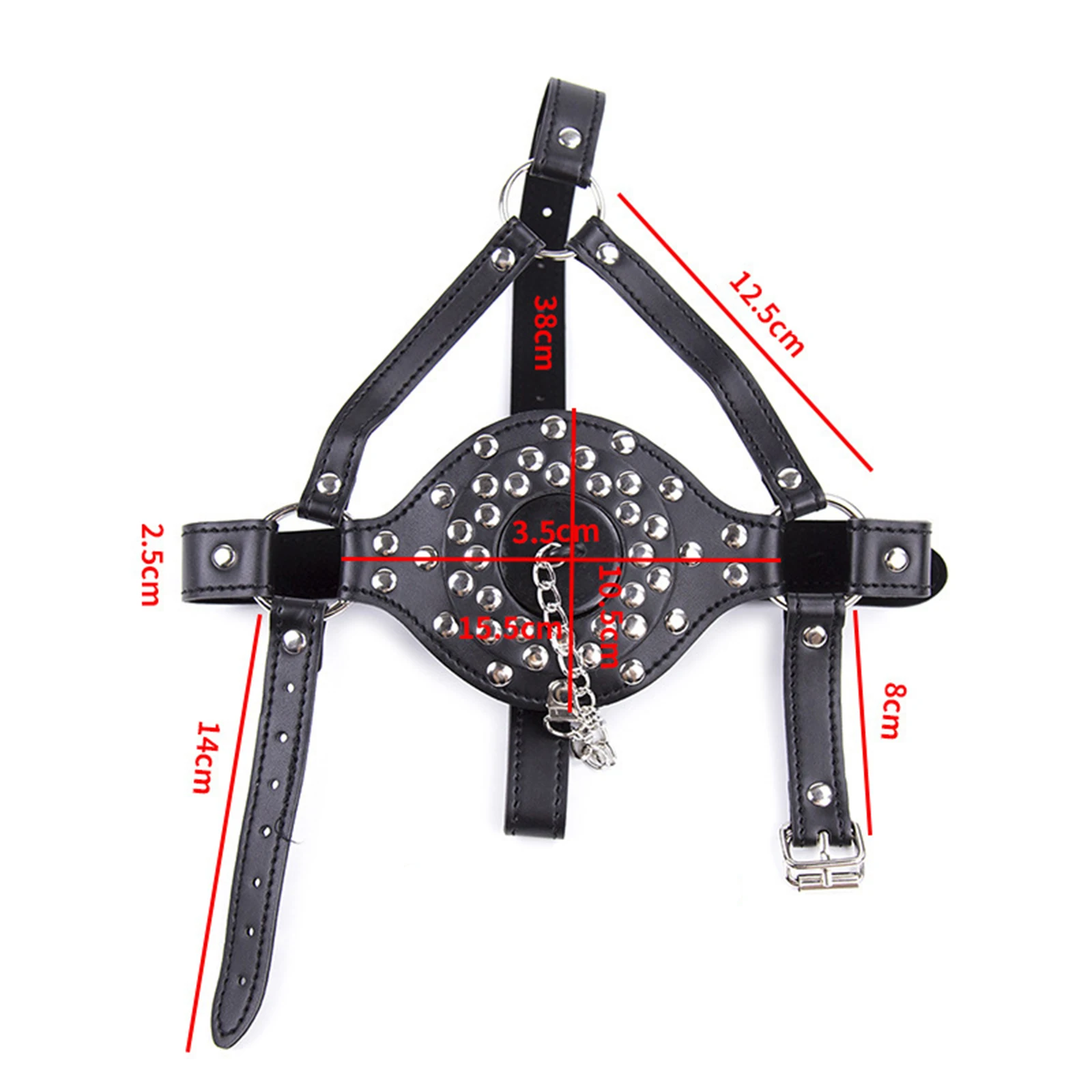 Couple Bondage Head Harness with Detachable Gag SM Slave Restraint Mouth Masks Adult BDSM Sex Fetish Toys 18+ Erotic Products view 5