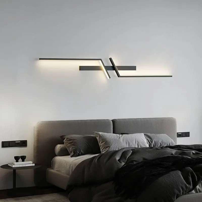 LED Wall Lamp Modern Remote Control Home Decor Wall Sconce For Living Room Bedroom Bedside Minimalist Interior Decorative Lights