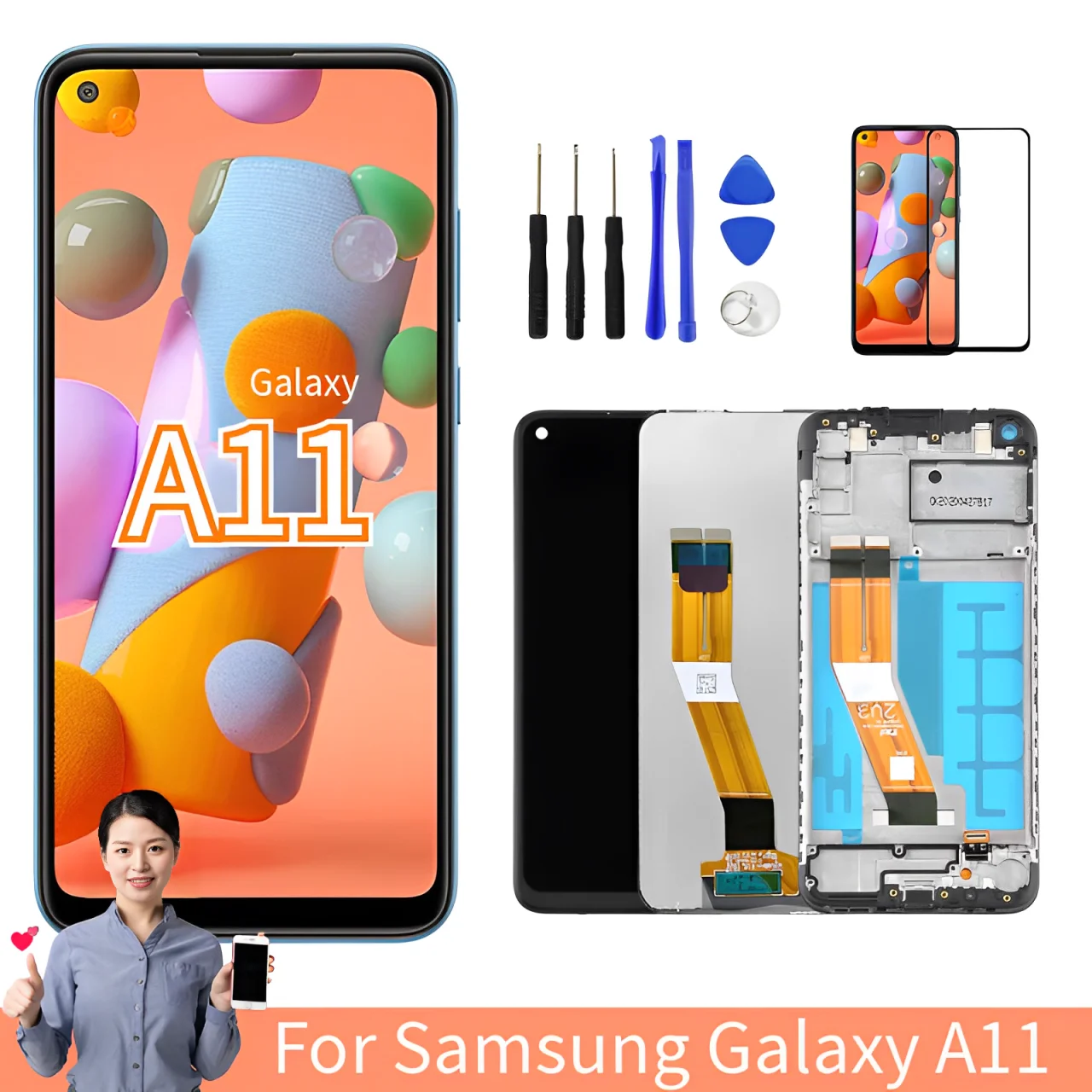 For Samsung Galaxy A11 LCD Display SM-A115F SM-A115F/DS Touch Screen Digitizer a11 Screen Replacement LCD 6.4\