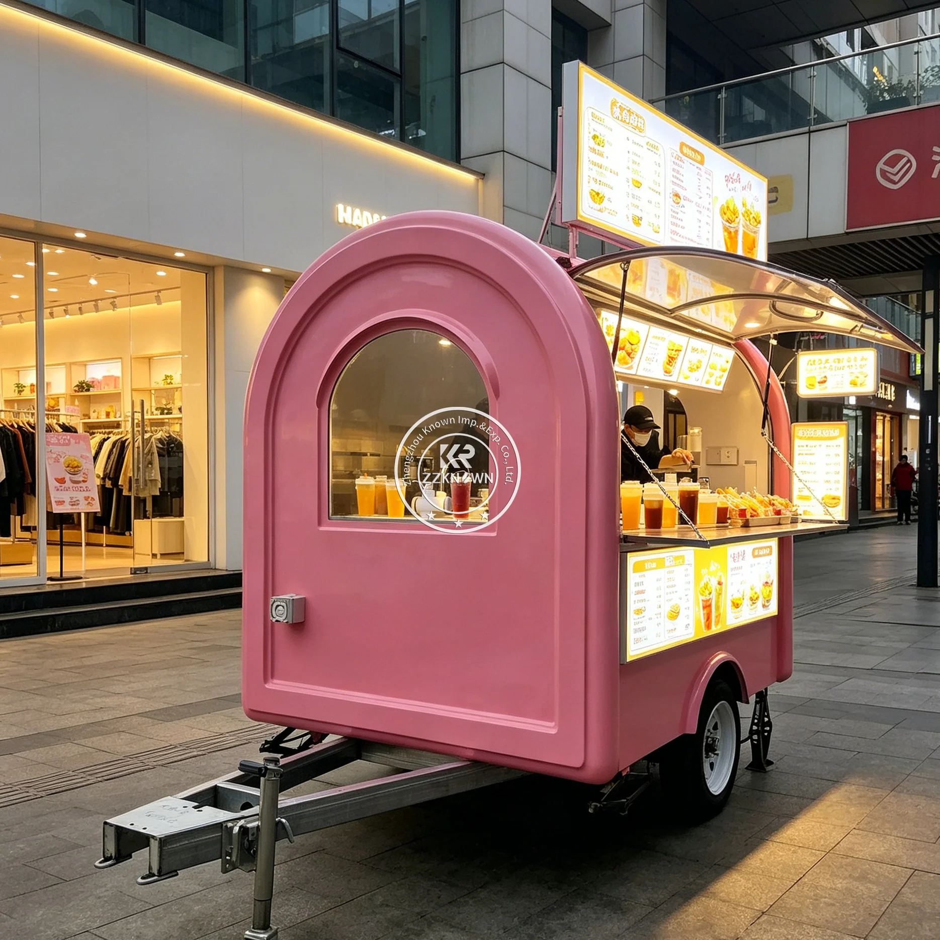 

Custom Concession Food Trailer Mobile Boba Tea Pizza Fried Chicken Pizza Trailer Street Catering Trailer Food Truck With Kitchen