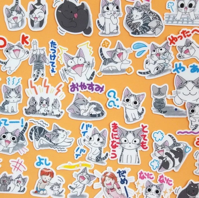 42pcs Creative Cute Kawaii Self-made Cats Animal Zoo Scrapbooking Diary /decorative Stickers/DIY Craft Photo Albums/trunk