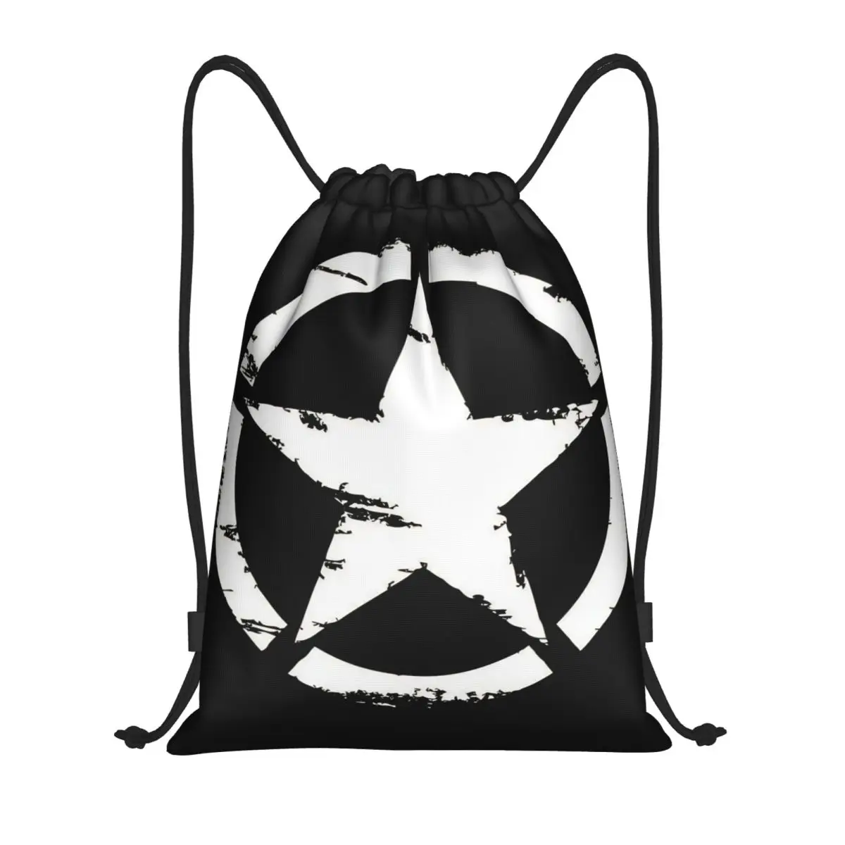 Military Tactical Army Star Drawstring Bag Women Men Portable Sports Gym Sackpack Training Backpacks