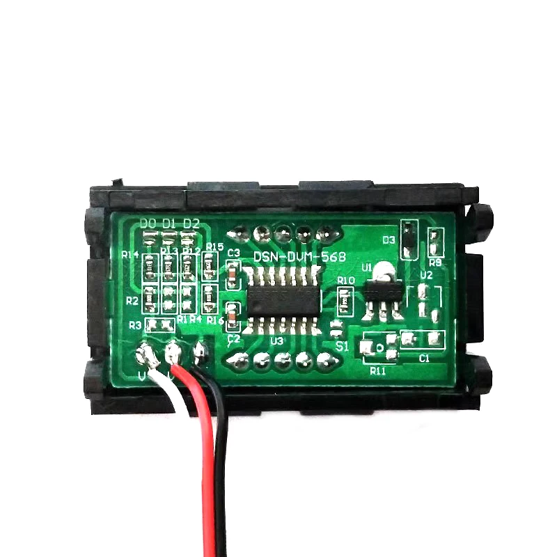 0.56 بوصة صغيرة أحمر أخضر أزرق LED عرض لوحة الجهد متر الفولتميتر المنزل استخدام الجهد 3 ثلاثة تيار مستمر رقمي 4.5 فولت 30 فولت 2/3 أسلاك #6