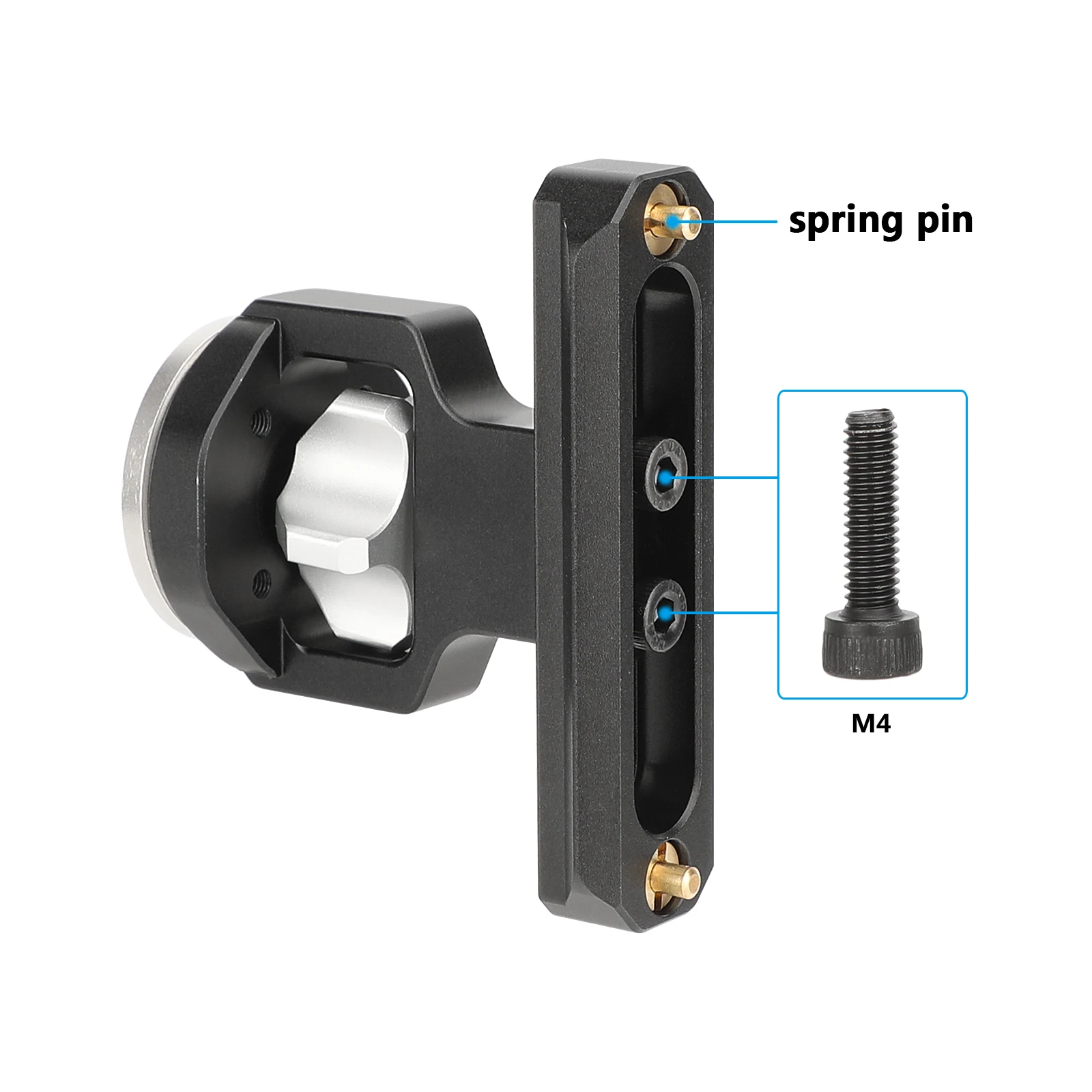 HDRIG ARRI-Style Rosette Extension to  Quick Release NATO Rail Mount For Camera Cage Rig Handgrip Supports NATO-Mount Accessorie