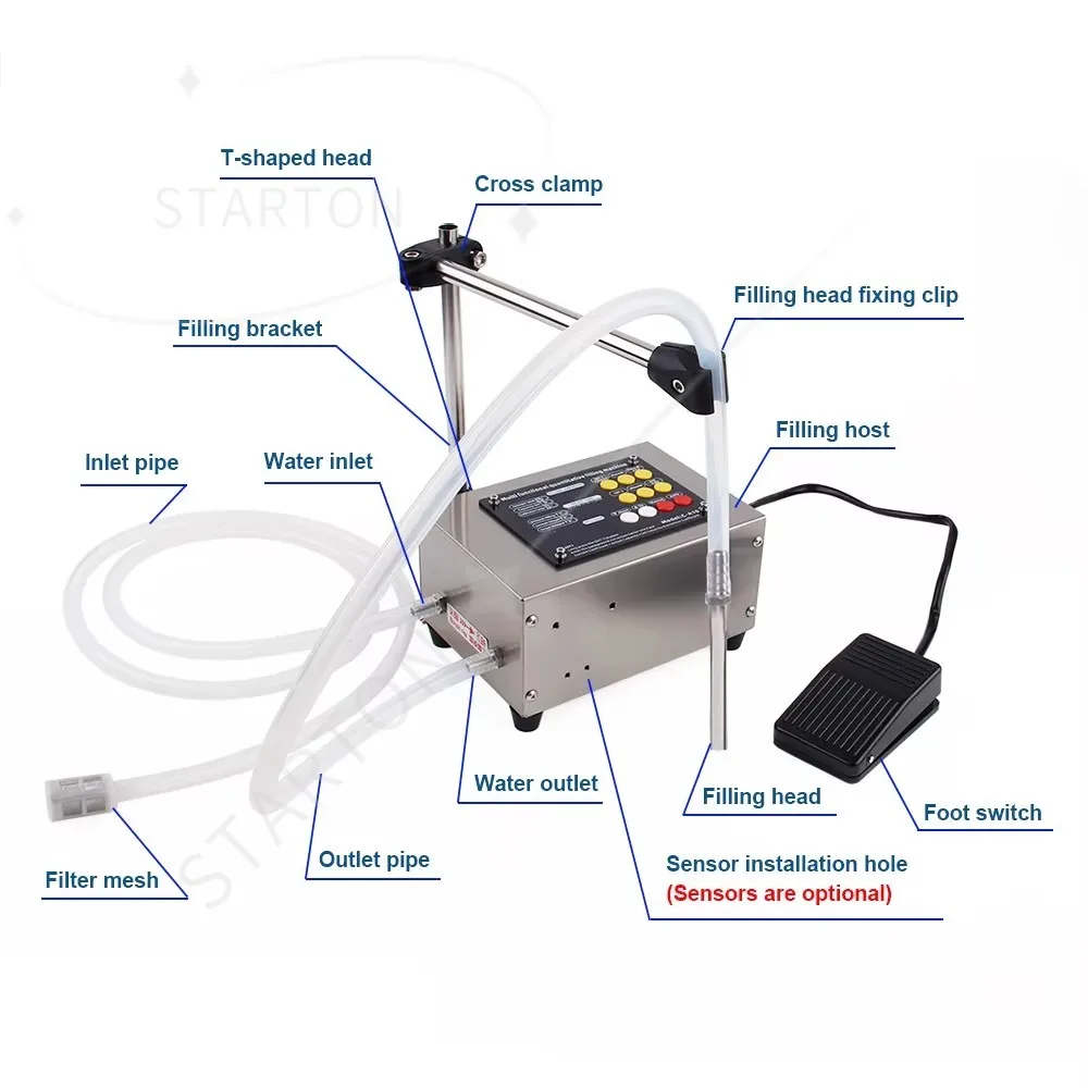 

Multifunction Quantitative Filling Machine Digital Pump Liquid Filler For Perfume Drink Water Milk Olive Oil 110V 220V