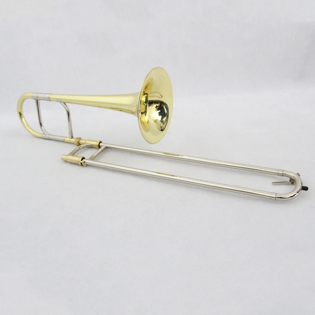 Cheap Gold Lacquer Alto Trombone Chinese Trombone Instrument