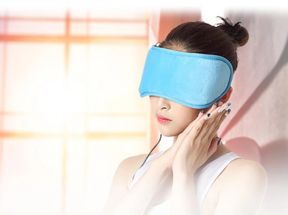 Electric heating eye mask with steam, therapy, lavender scent for refreshing and fatigue relief, light-blocking heated eye mask
