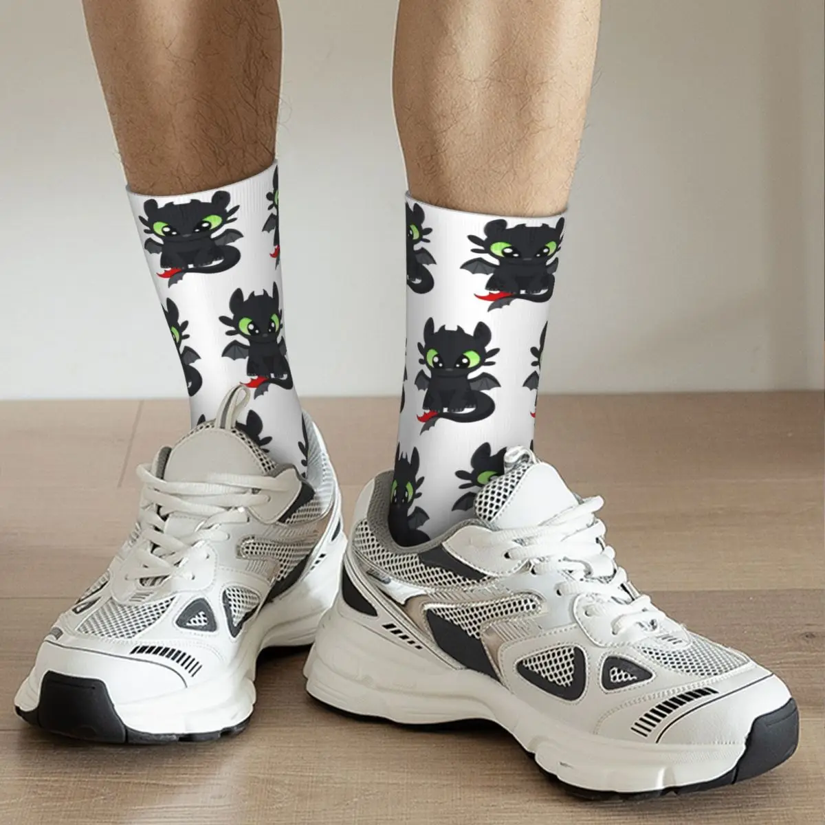 Baby Dragon Kids, zahnlose Socken Harajuku superweiche Strümpfe ganzjährig lange Socken Zubehör für Unisex-Weihnachtsgeschenke