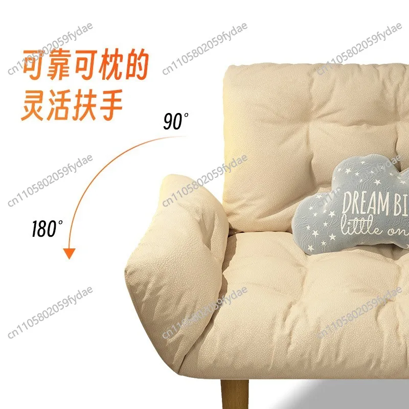 

Frosted Fabric Double Sofa Living Room Small Unit Cream Wind Triple Fabric Sofa