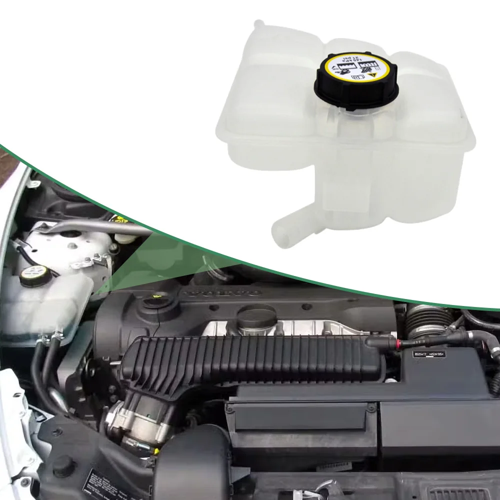 

30776151 30722616 Engine Coolant Recovery Radiator Expansion Tank With Cap Accessories For Volvo C30 C70 S40 V50 2004-2013