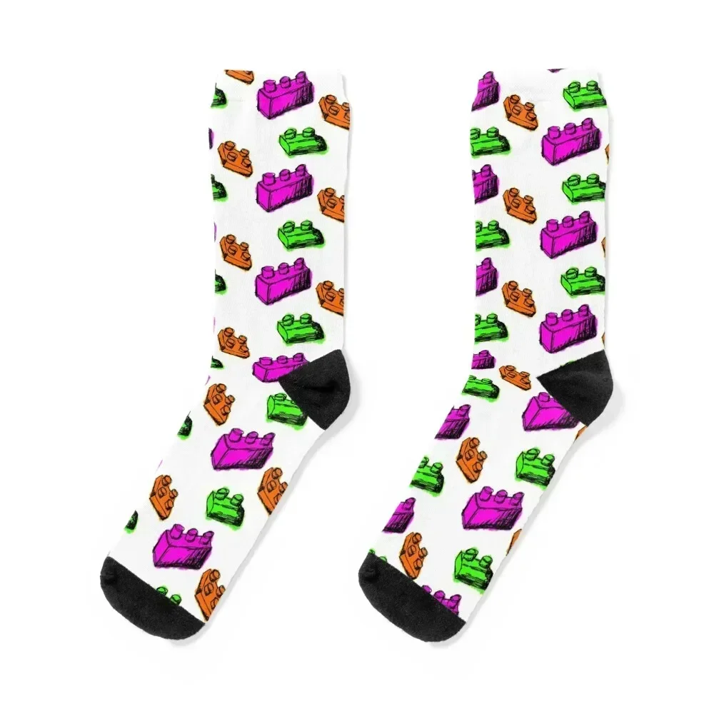 Secondary Colors Building Blocks Socks sport Toe sports Children's designer Socks Men's Women's