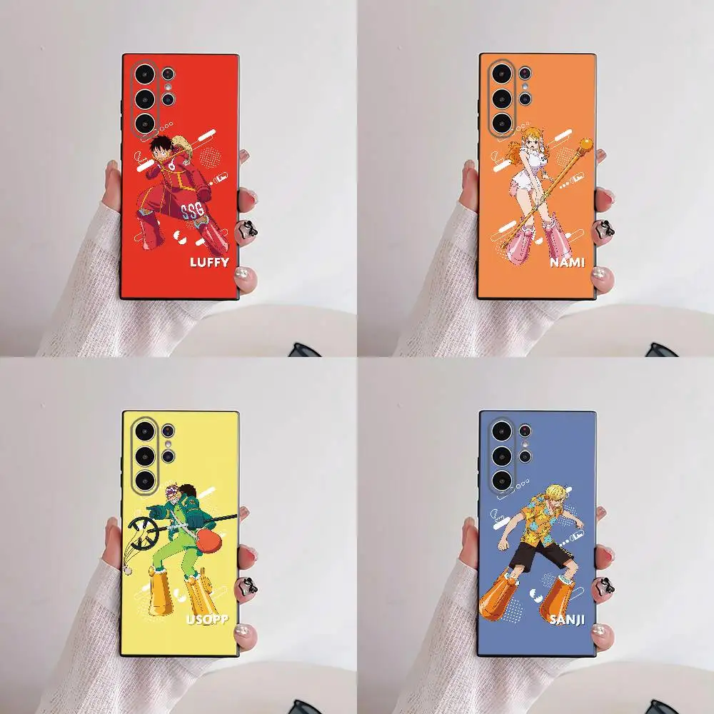 One Piece Luffy Adventure King Phone Case For Samsung S25,S24,S21,S22,S23,S30,Ultra,S20,Plus,Fe,Lite,5G Black Cover