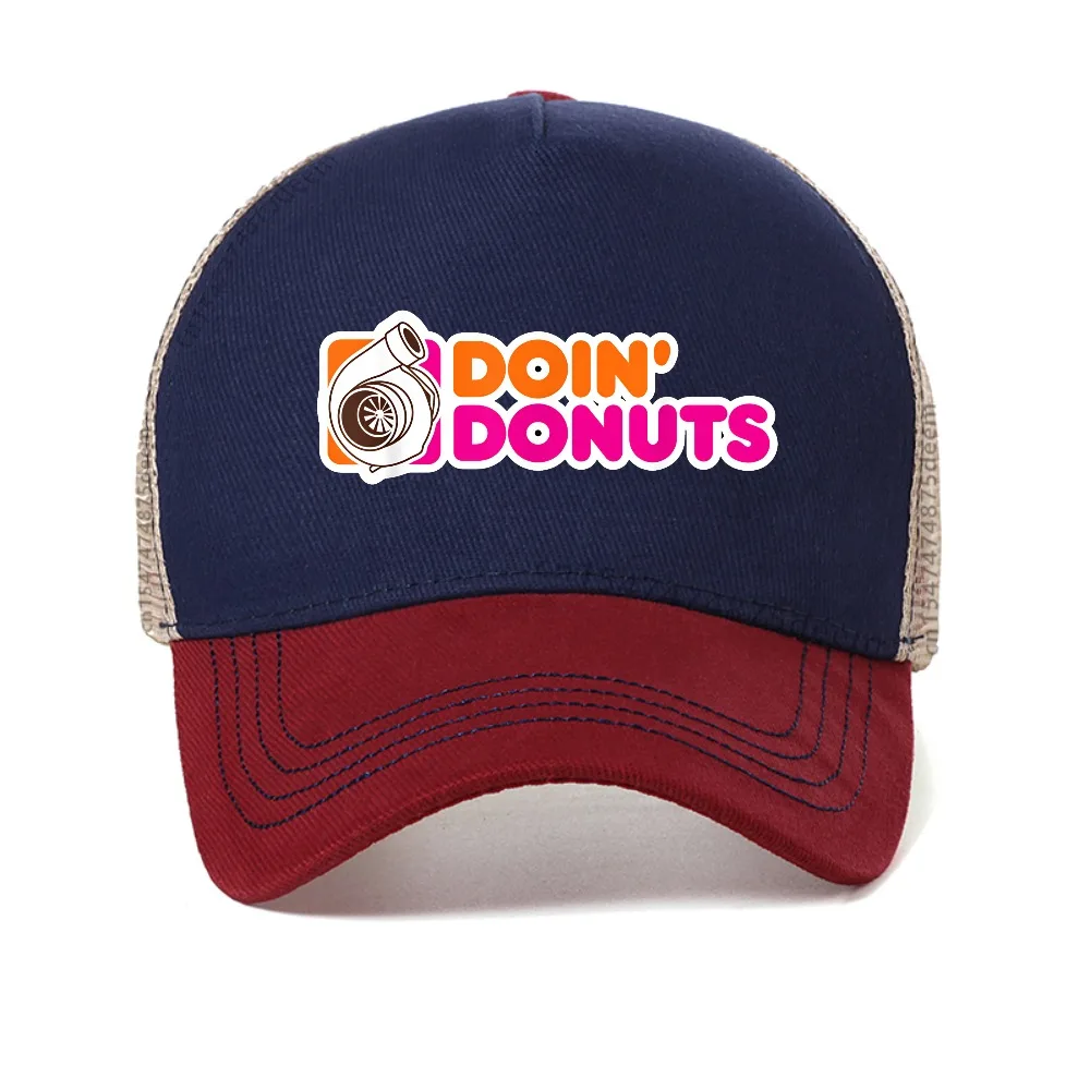 

Doin Donuts Funny baseball cap Summer Style Harajuku Fashion Casual Man hat breathable mesh trucker hats Snapback caps
