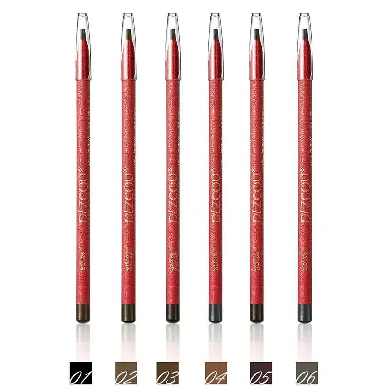 Lápiz de cejas para tatuaje, maquillaje de estilo chino, resistente al agua, potenciadores de tinte, cosméticos profesionales de larga duración