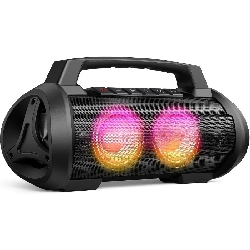 IPX6 Waterproof Bluetooth Speaker/ Loud Outdoor Speakers Bluetooth Wireless Large Boombox for Party/Pool