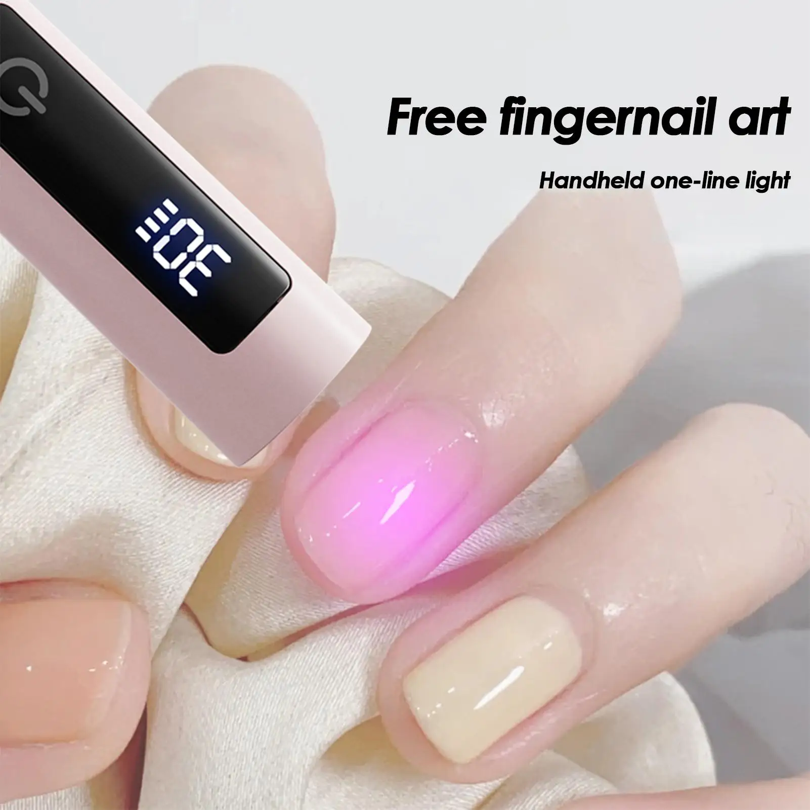 Mini UV Light Cure Nagels Lamp Timing Display Nagellamp Handheld Mini Familie Sneldrogende Zaklamp Pen Nageldroger Machine