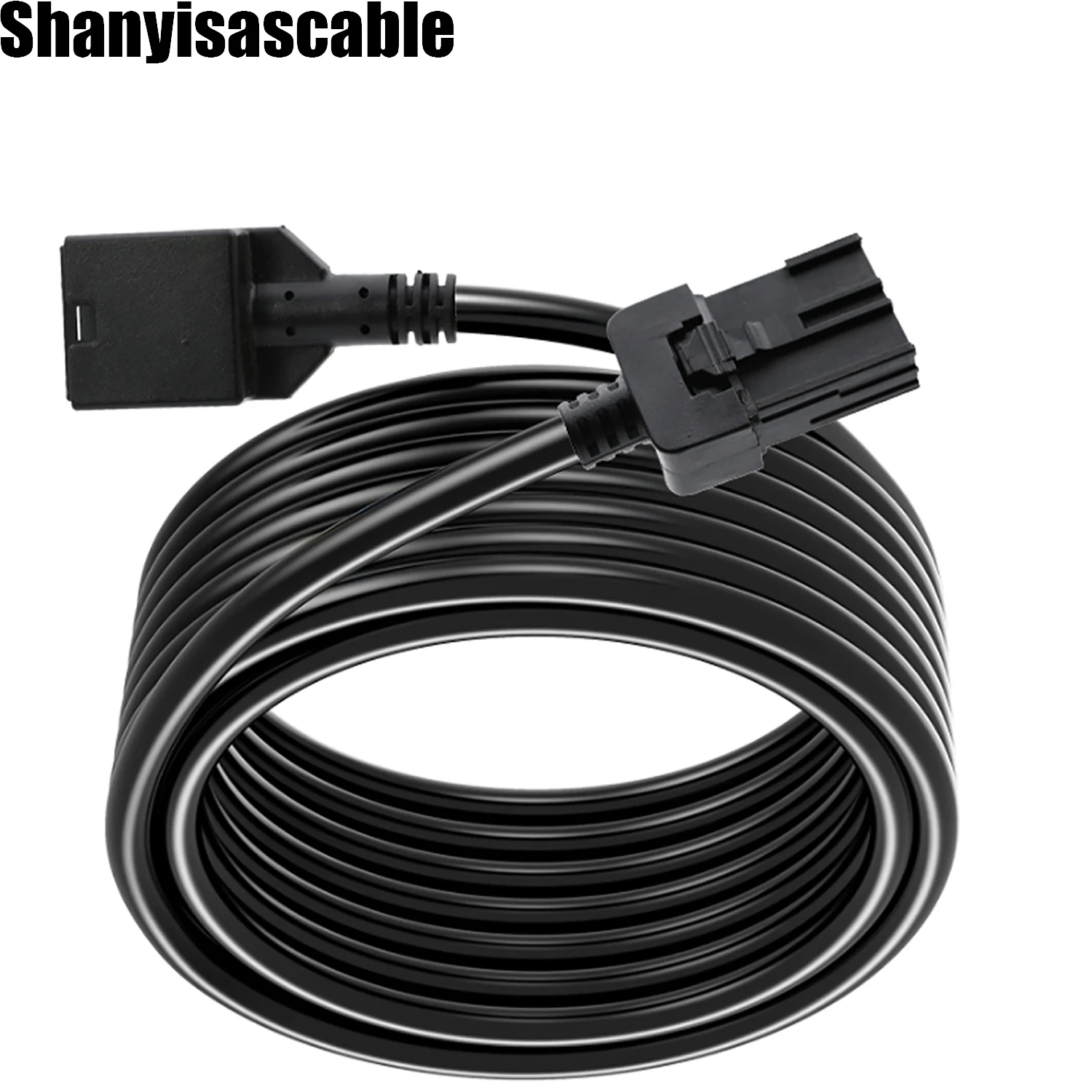 0.5M High Speed HDMI E type 19P male black molding to HDMI E type female black molding with Ethernet video cable