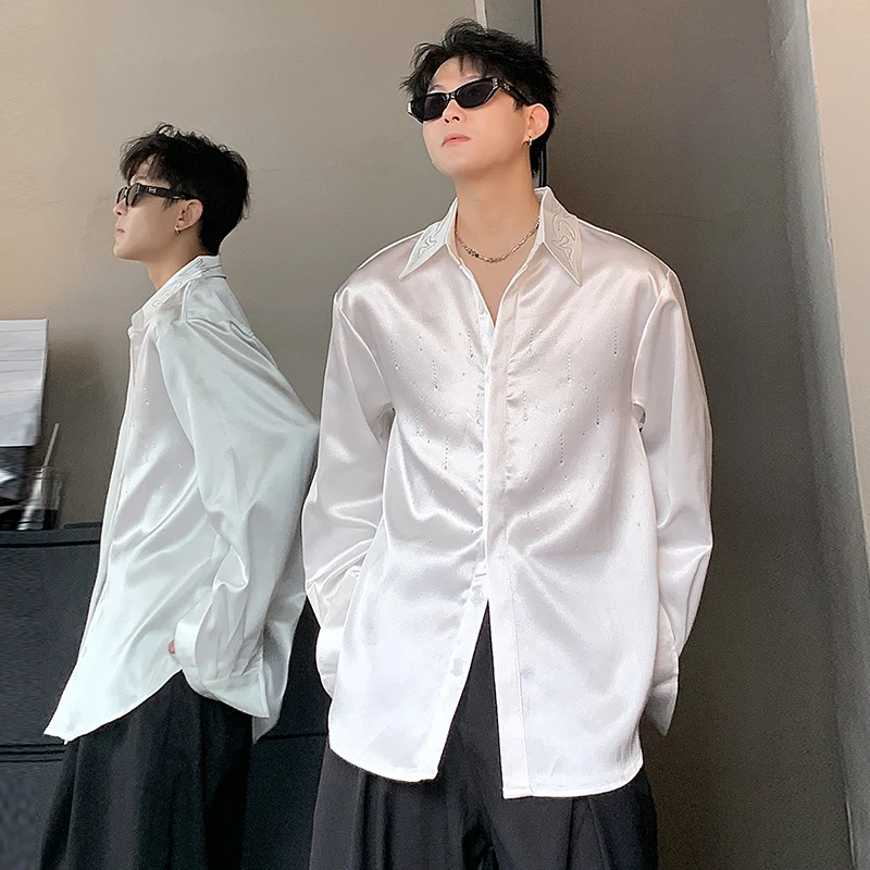 LUZHEN Fashion Korean High Quality Handsome Long Sleeve Shirts Loose Original Luxury 2025 Autumn Luxury Temperament Tops JY3773