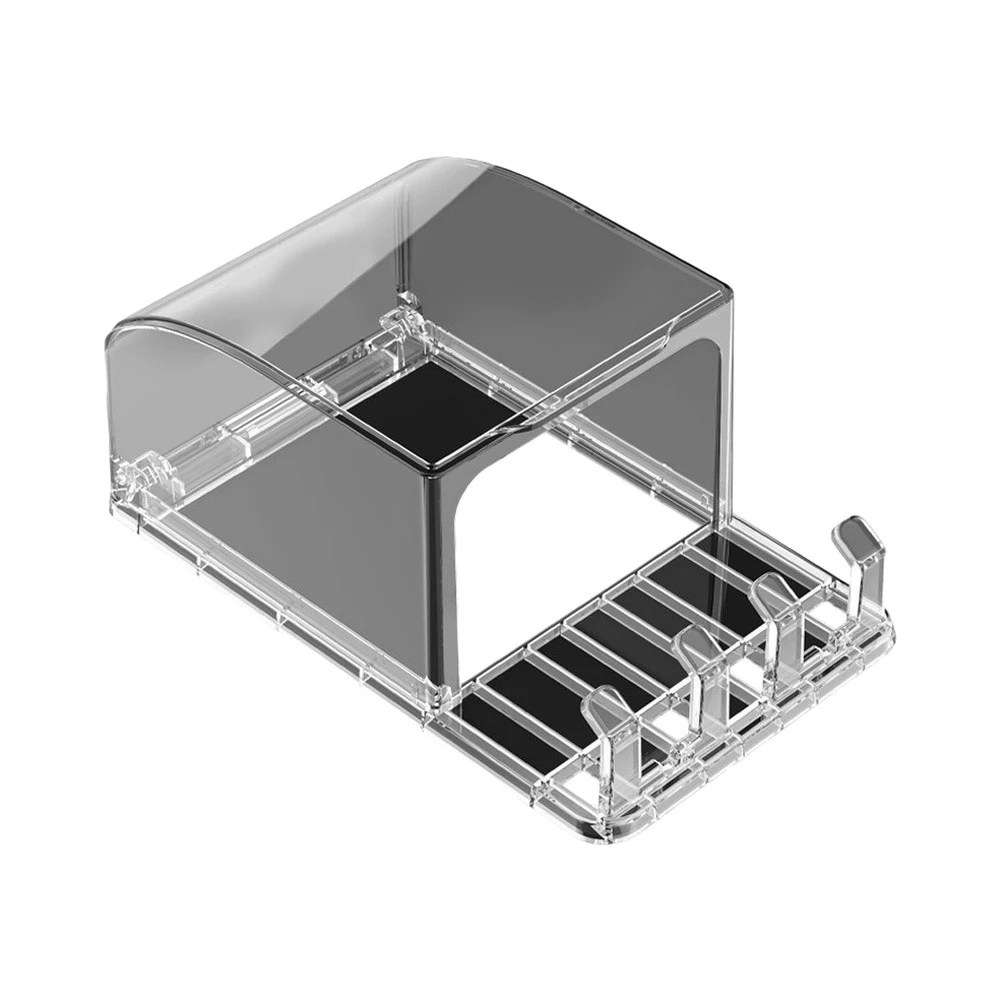86 Type Outdoor Socket Cover with Weatherproof Seal and Locking Mechanism 163x100x70mm Plastic Transparent or White