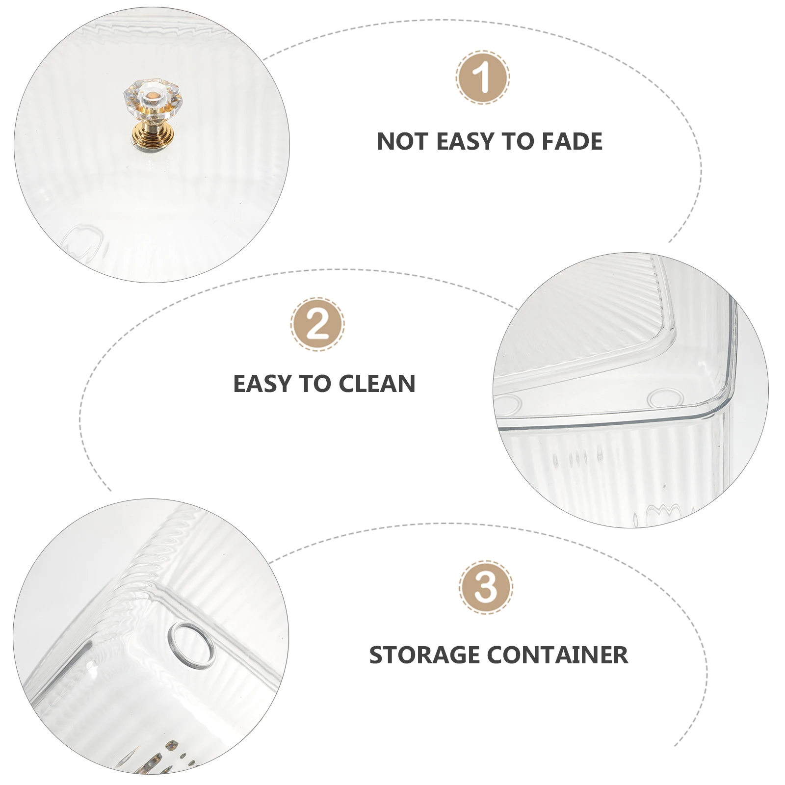 

Transparent Storage Container Wide Mouth Airtight Food Container For Kitchen Pantry Snack Cereal Flour Dried Fruits Clear