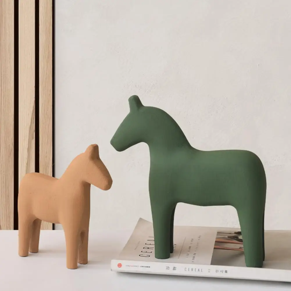 Home Ornaments  Durable Full of Personality Horse Statue  Colorful Home Figurine