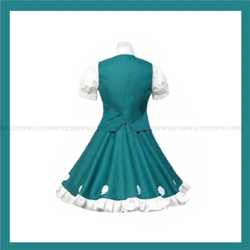 أنيمي لعبة توهو مشروع Youmu Konpaku تأثيري حلي زهر الكرز شعر مستعار الأخضر JK موحدة امرأة Kawaii كرنفال البدلة