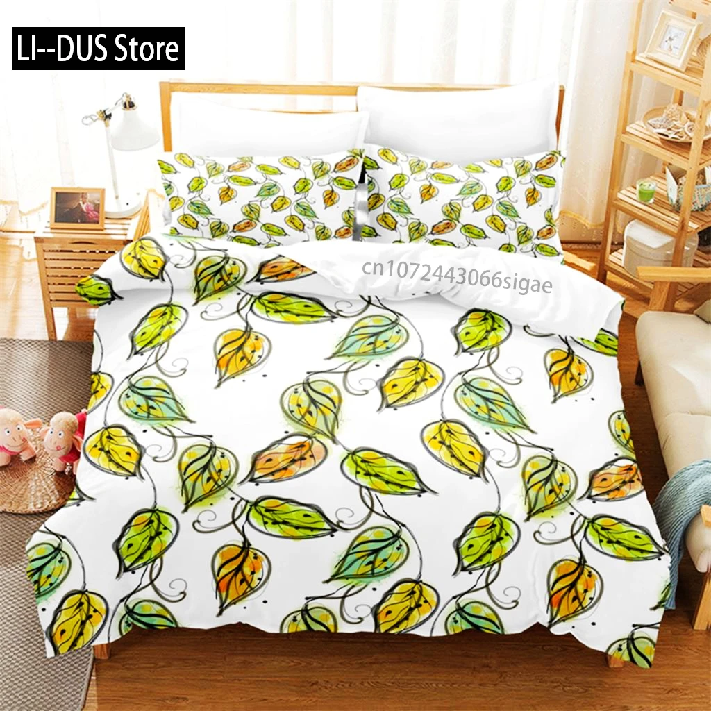 

Tropical Green Plant Bedding Set Duvet Cover Set 3d Bedding Digital Printing Queen Size Bedding Set Fashion Design