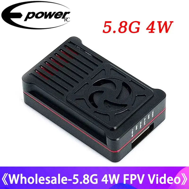 

E-power 5,8G 4W FPV видеопередатчик VTX 48CH 4000W встроенный радиатор + вентилятор для FPV дрона дальнего радиуса действия Запчасти для радиоуправляемых моделей