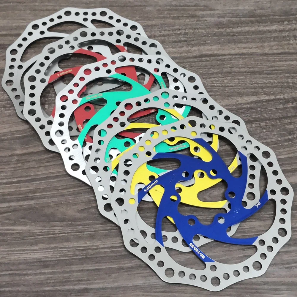 Ultralight Disc Brake Rotor 140/160/180/203mm 6-Bolt Bike Mechanical Disc Brake Rotor for Road Mountain Bicycles BMX MTB Bike